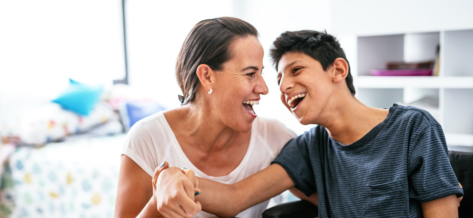 A mother and child with special needs