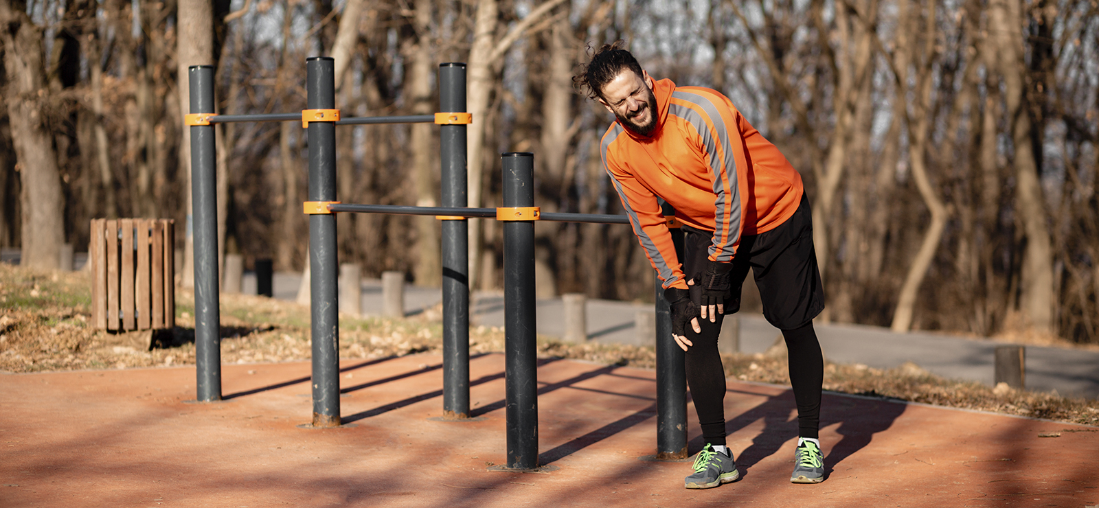 Runner with knee pain