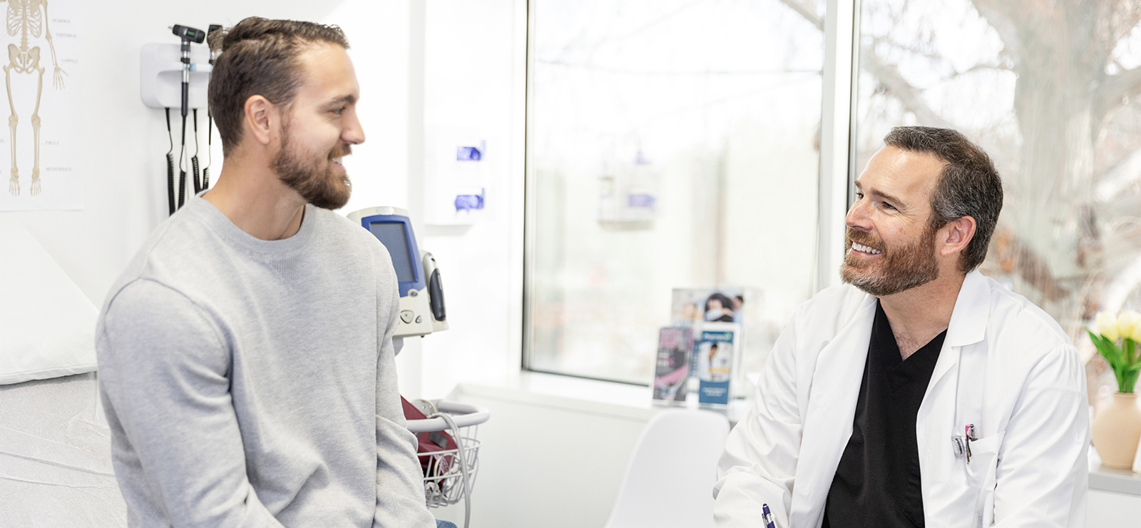 male patient with doctor