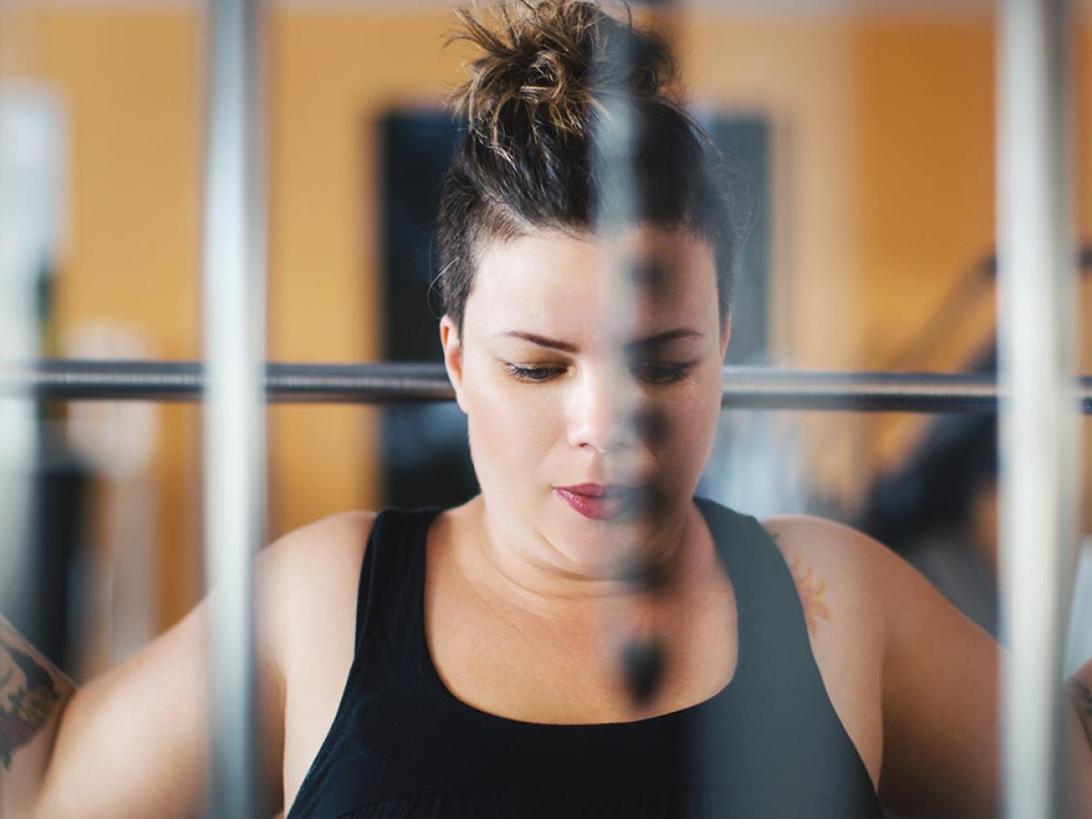 woman exercising