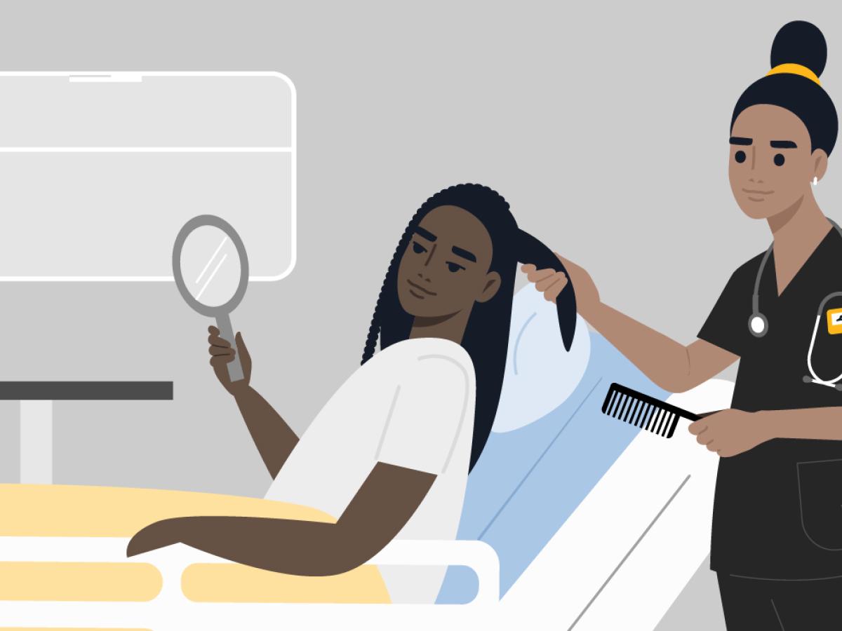 inclusive hair care illustration