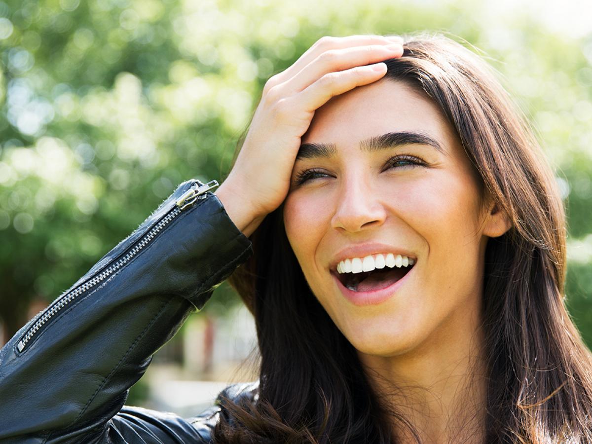 woman looking forgetful