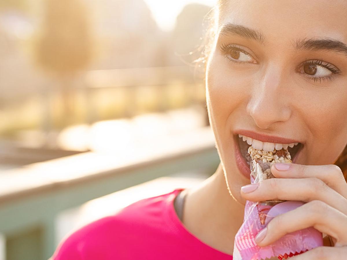 woman eating